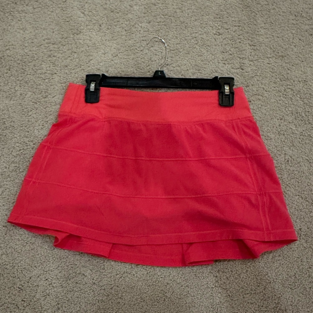 Lululemon Athletica Lipgloss Pink Pace Rival Skirt